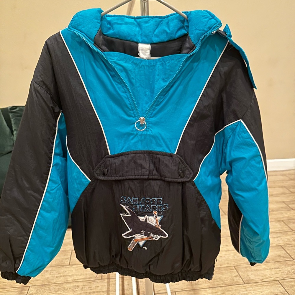 Vintage San Jose Sharks NHL parka/jacket with hood